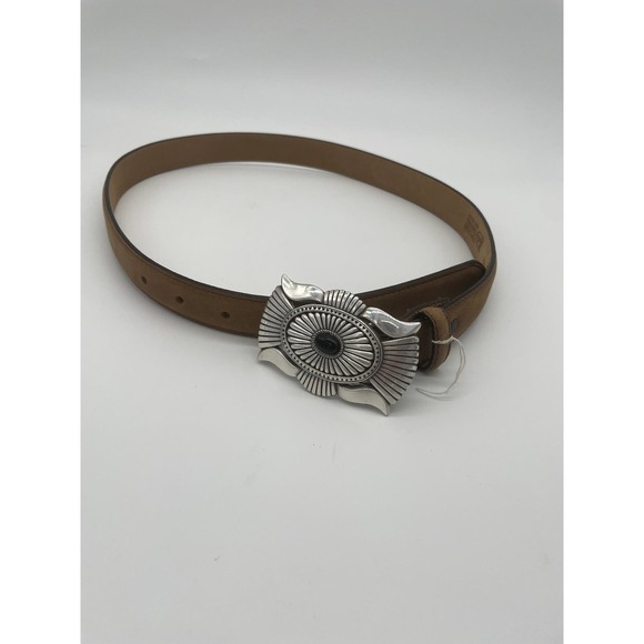 Justin Boots Accessories - NWOT Justin Women's Leather Belt With Retro Western Southwestern Buckle Cowgirl